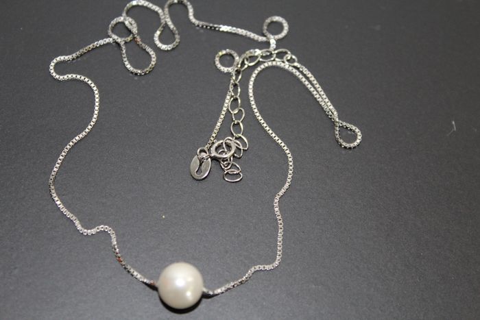 Collier argent /perle