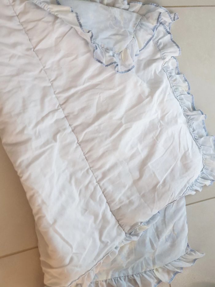 Couette lit barreau bebe leger 110 x 70 bleu avec images couvre lit - photo numéro 4