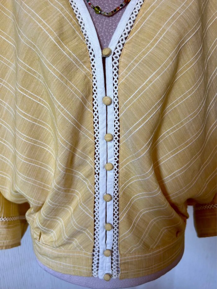💛🌿Blouse bohème chic jaune pastel Lovestitch Made in India Pastel Boho Blouse🌿💛 - photo numéro 9