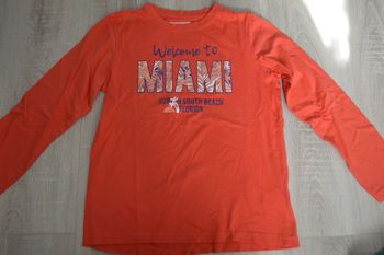 Tee shirt manches longues In Extenso orange 10 ans