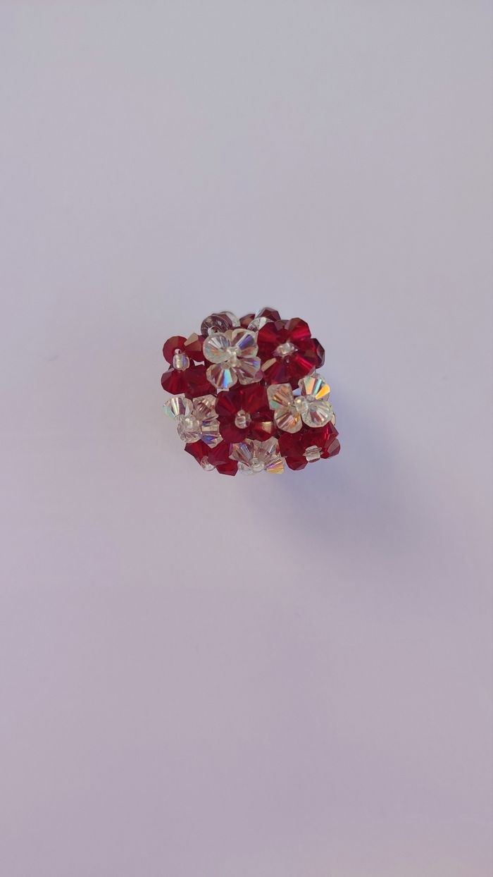 Bague perles Swarovski y2k