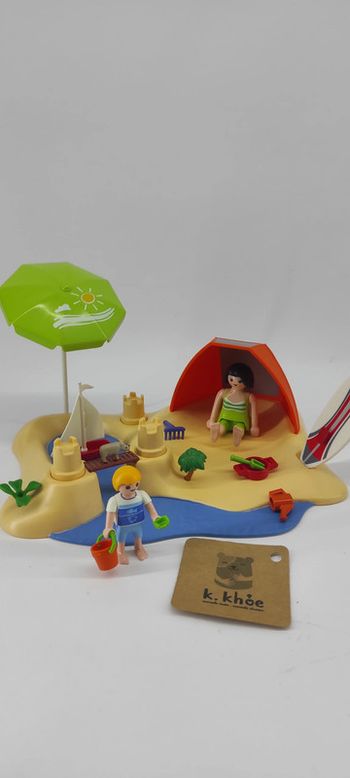 Playmobil 4149-Compact Set Vacanciers à la Plage