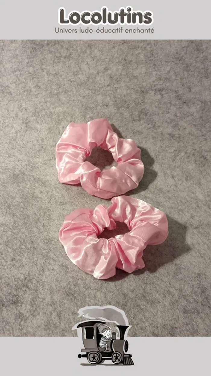 🚂 Lot de 2 élastiques LED ▪ rose - photo numéro 3