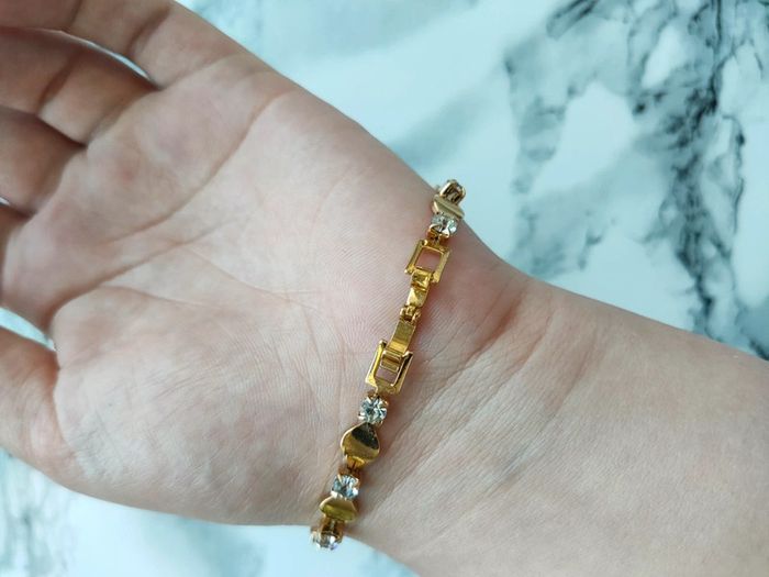 Bracelet vintage doré - photo numéro 7