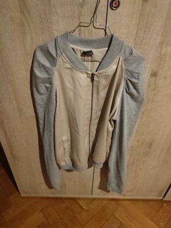 Gilet bimatiere zippé