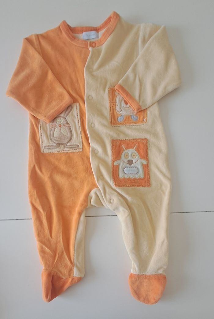 Lot de 6 pyjamas velours - Bébé Garçon - 6 mois - photo numéro 5