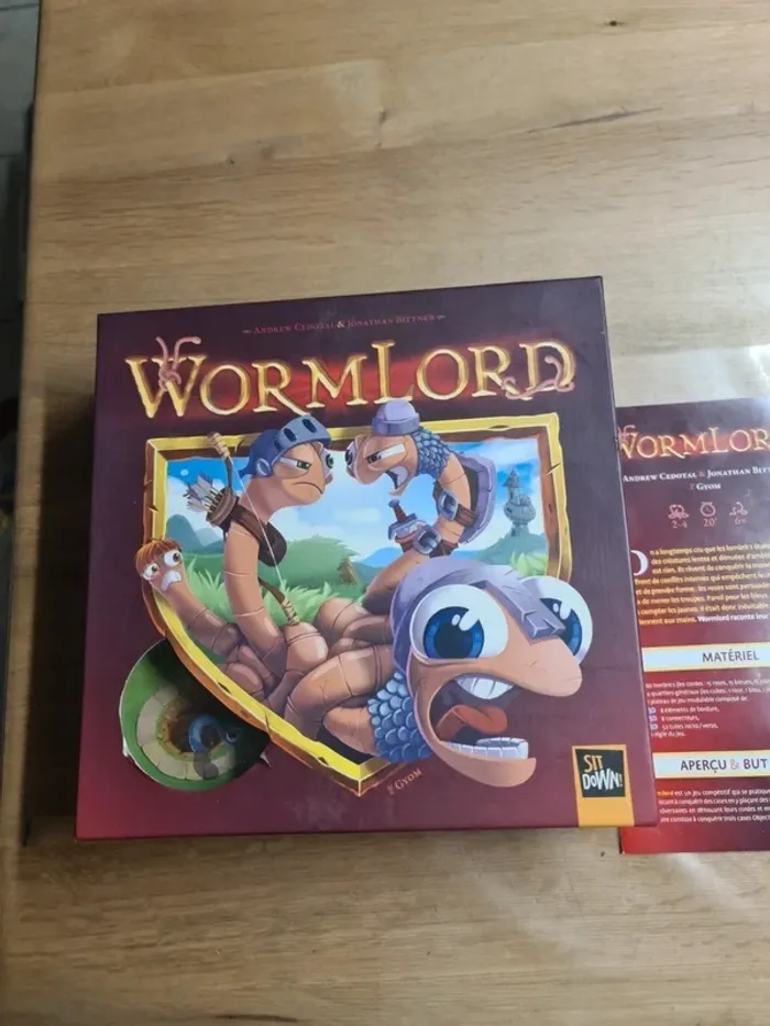 Proche du neuf jeu de société Wormlord des éditions Sit Down, - photo numéro 3