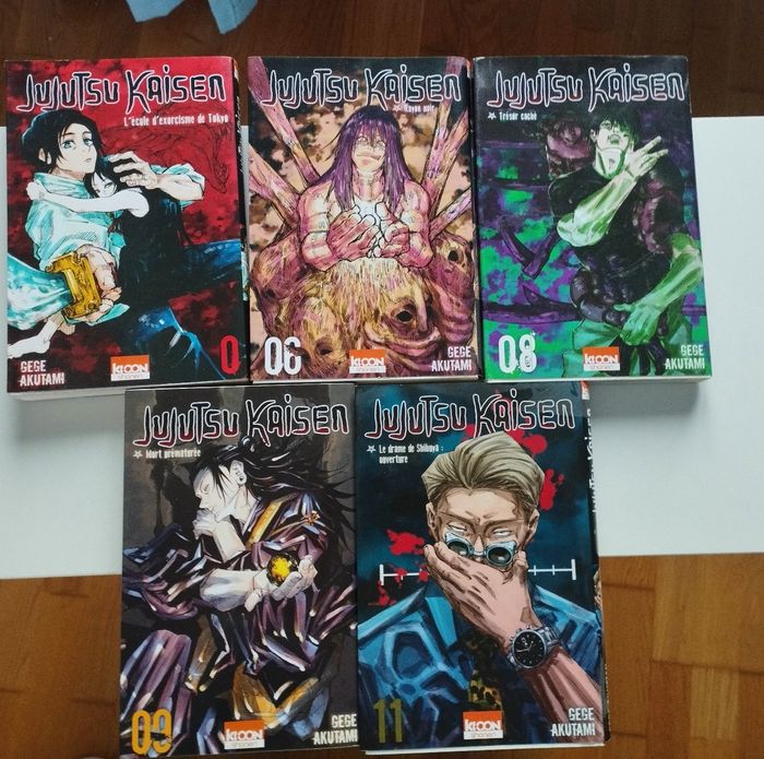 Lot de 6 mangas jujutsu kaisen