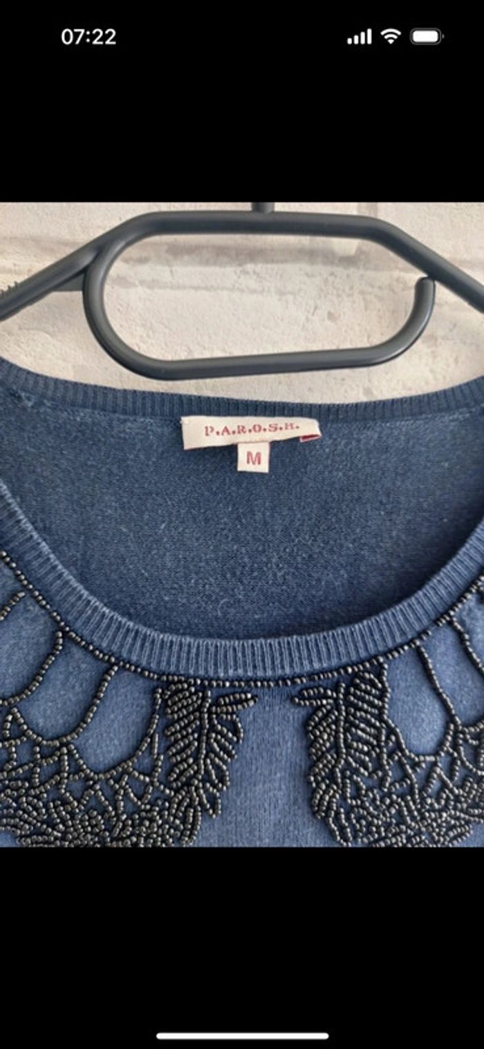 Tee-shirt pull fin P.A.R.O.S.H taille M - photo numéro 2