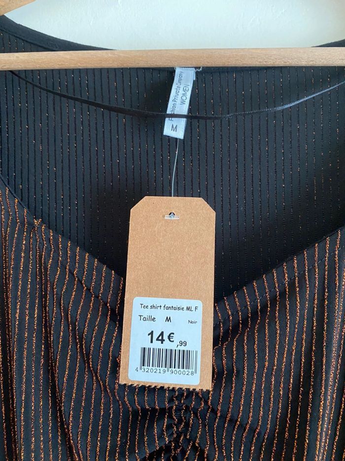 Blouse manches longues pailletées - photo numéro 4