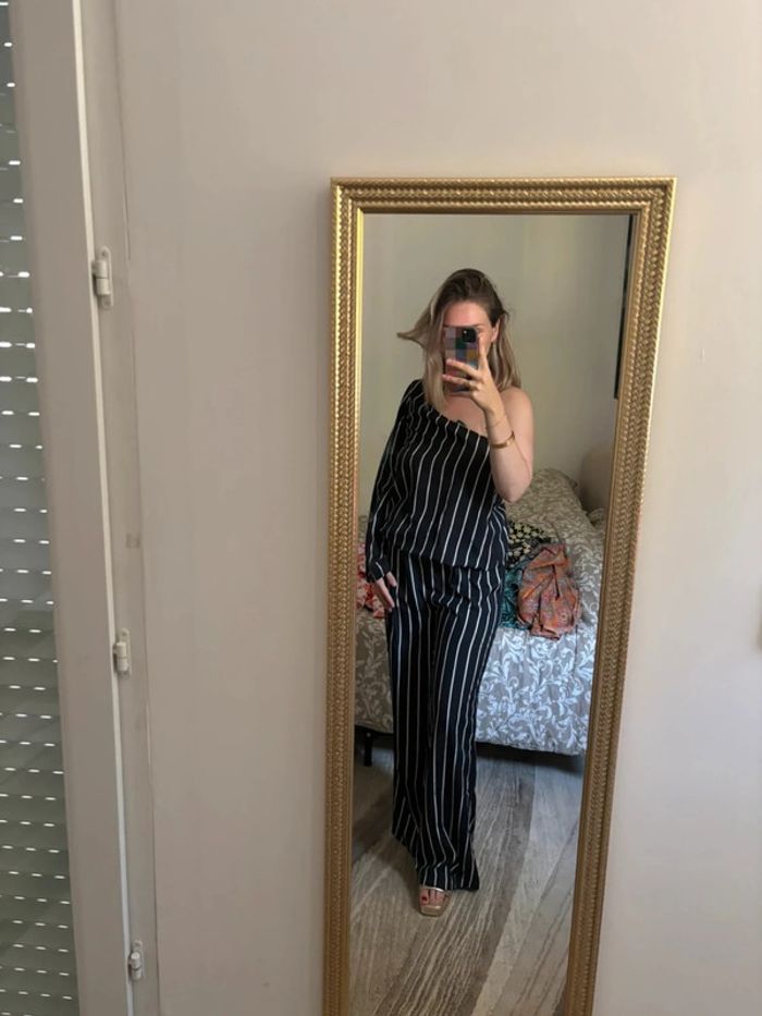 Pantalon wide legs et blouse assortie 38 - photo numéro 2
