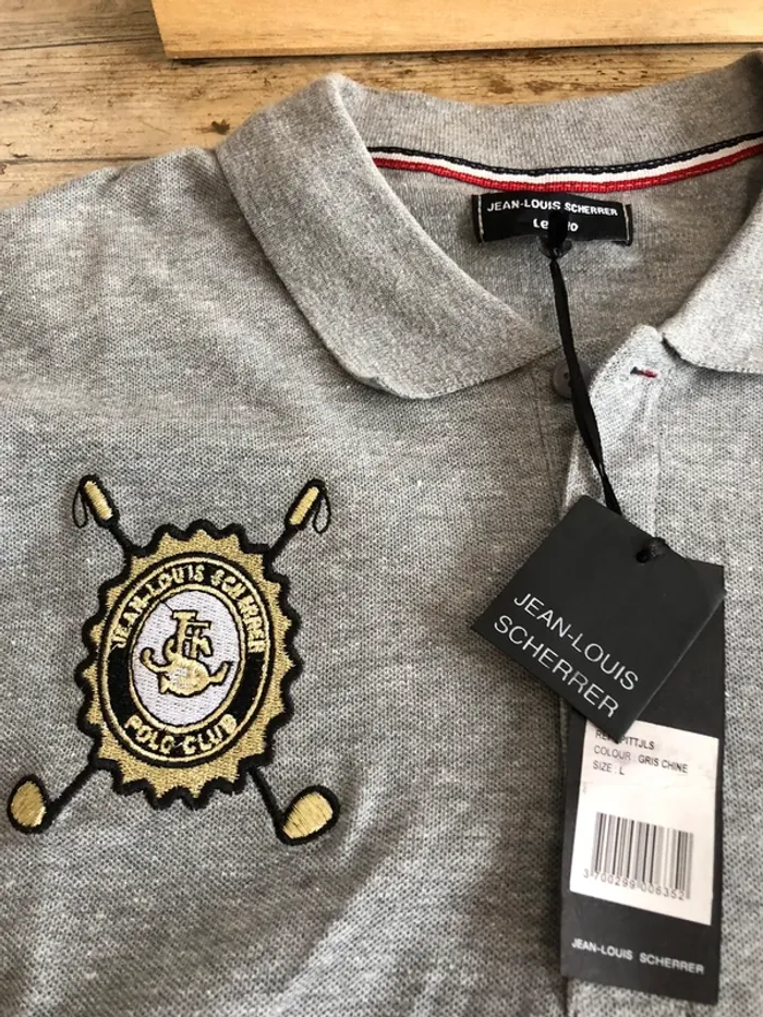 Polo gris et blanc - photo numéro 3