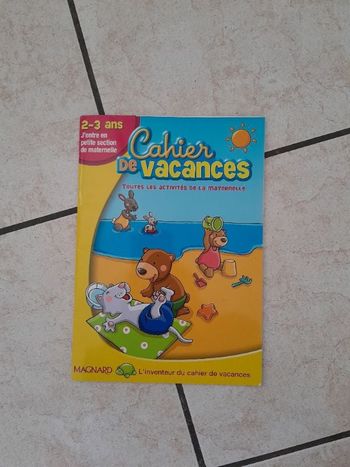 Cahier de vacances