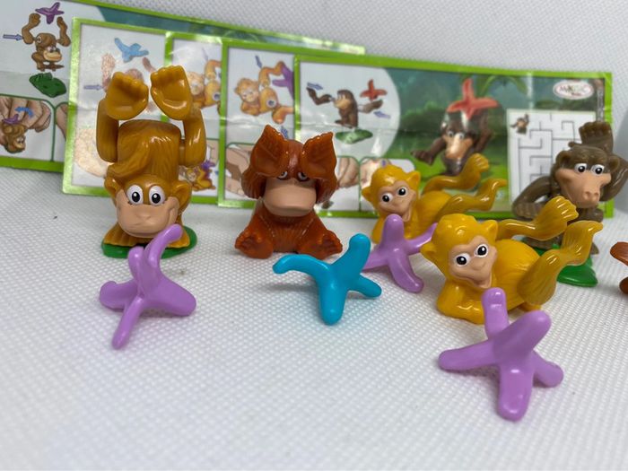 Lot de 5 surprises kinder nature singe - photo numéro 3