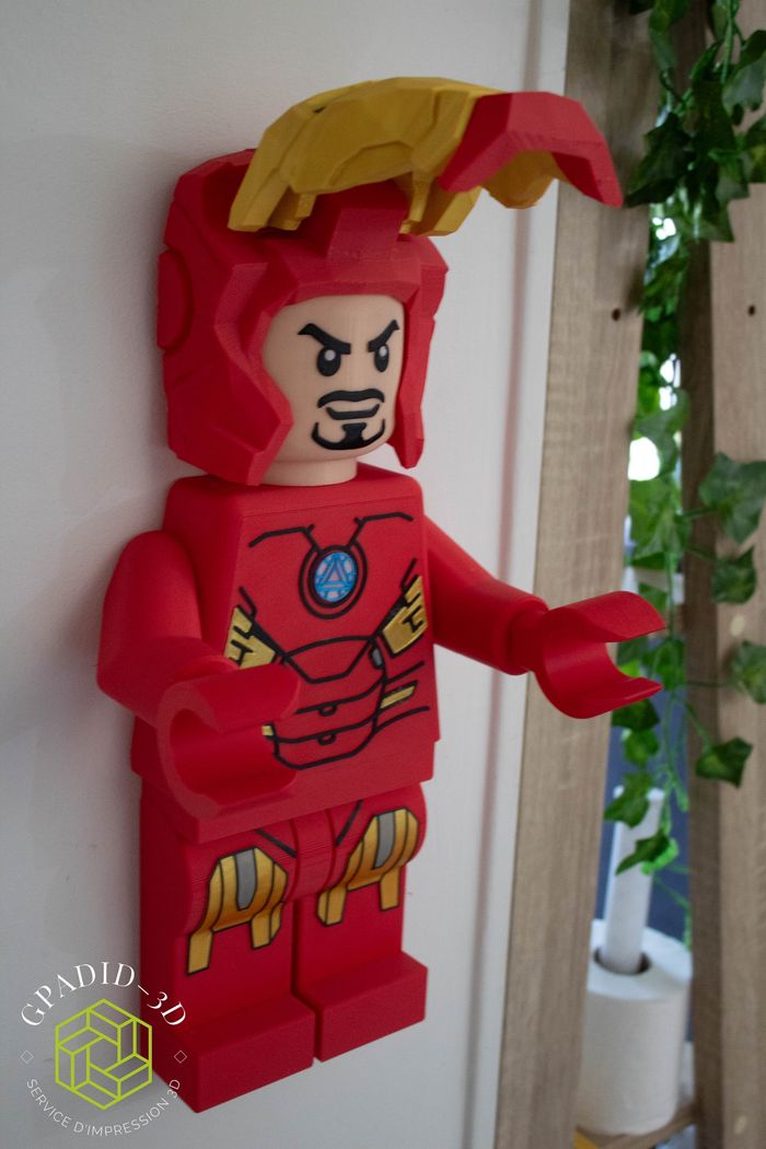 Dévidoir de papier toilette ou simple décoration murale dans un style Lego - photo numéro 7