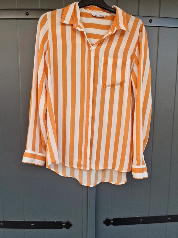 Chemise blanche a rayures oranges lefties - photo numéro 8