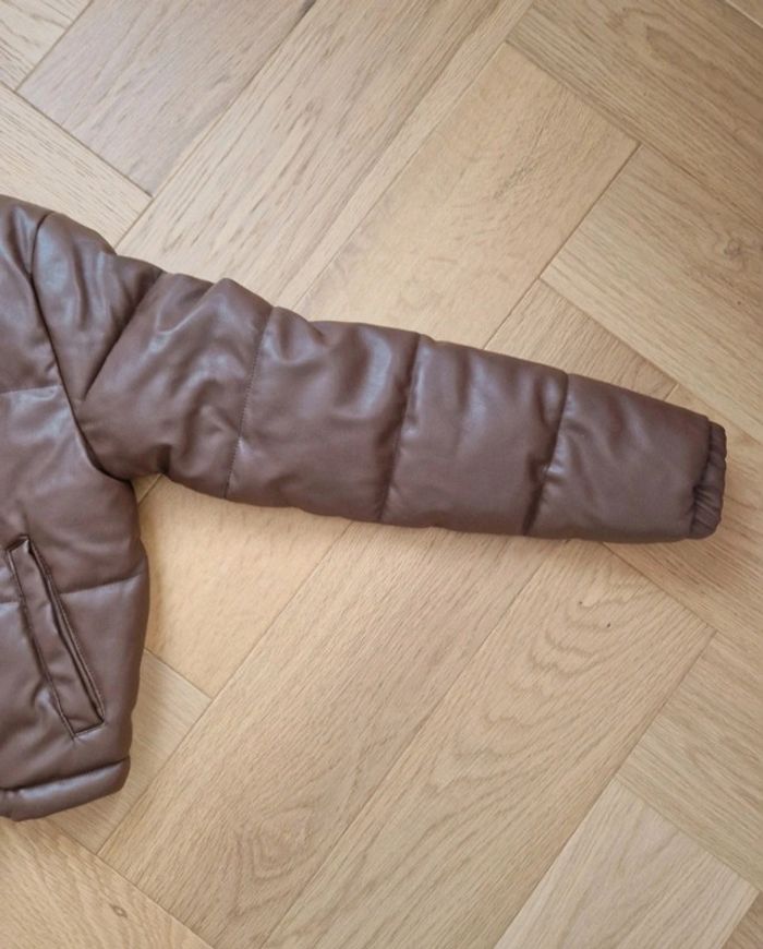 Doudoune / veste fille marron FBsister Taille S - photo numéro 4