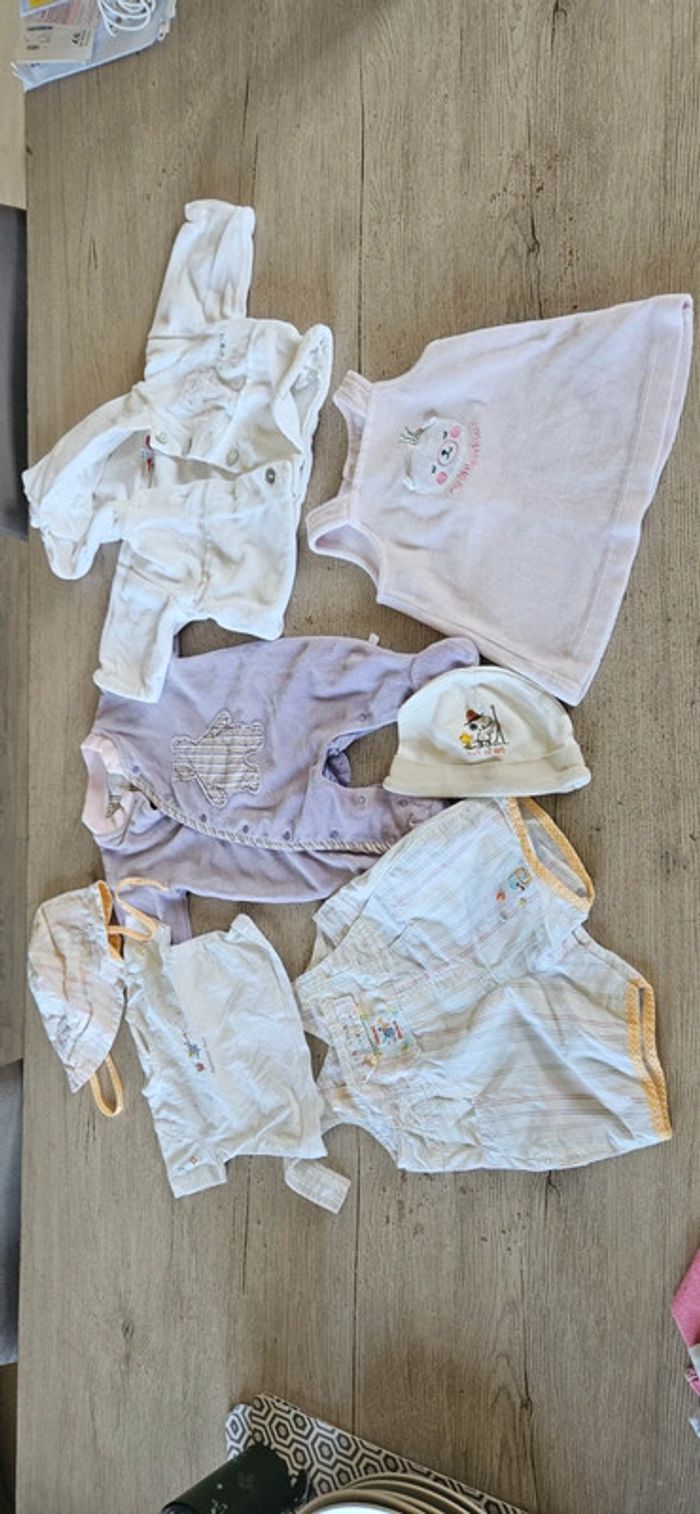 Lot de 11 pièces de taille 1 mois, fille Noukie s, Catimini, - photo numéro 2