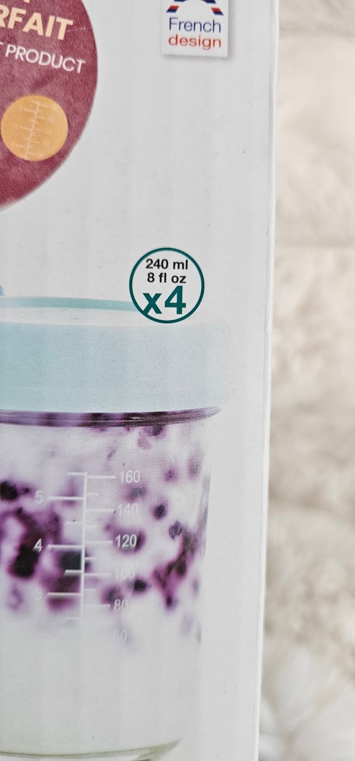 Lot de 4 grands pot en verre Babybols babymoov Neufs - photo numéro 10