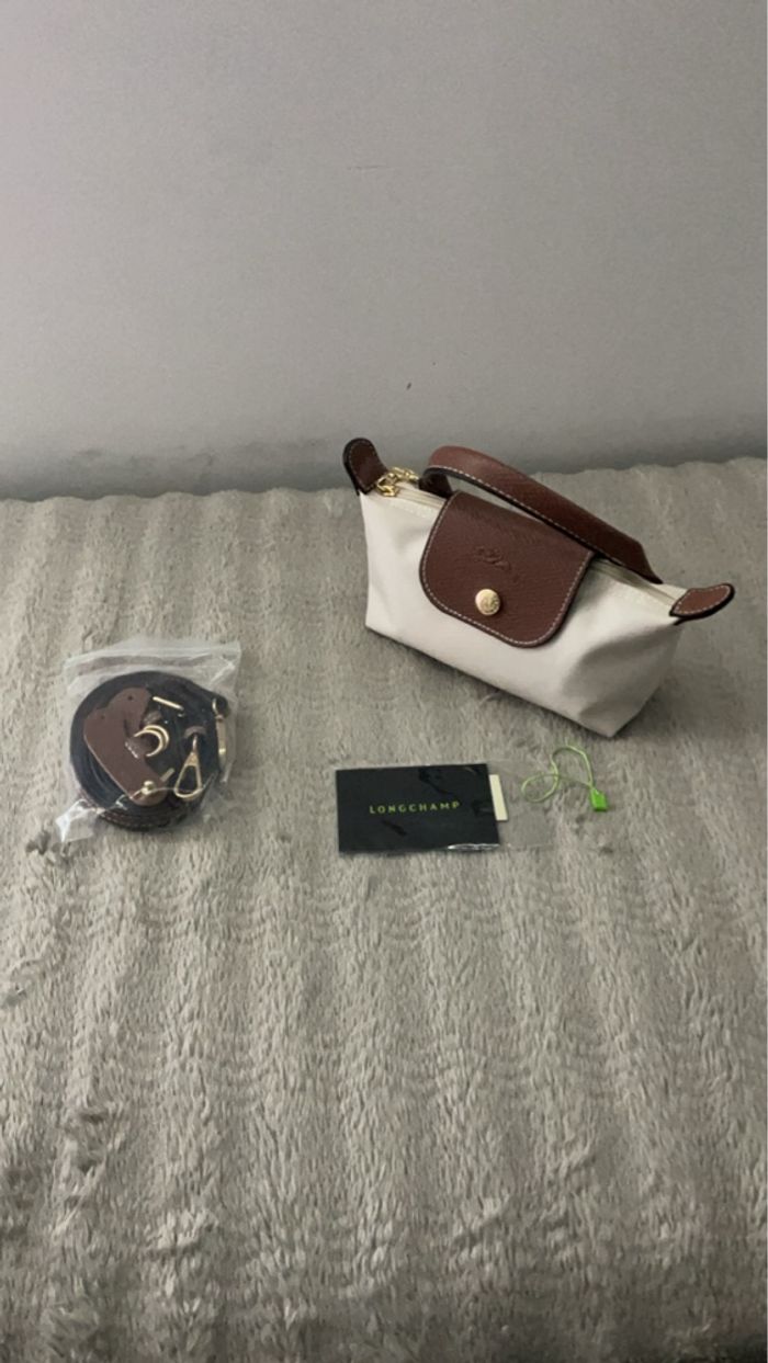 Sac à main LongChamp mini blanc - photo numéro 6