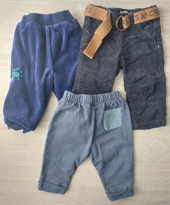 Lot 3 pantalons 6mois
