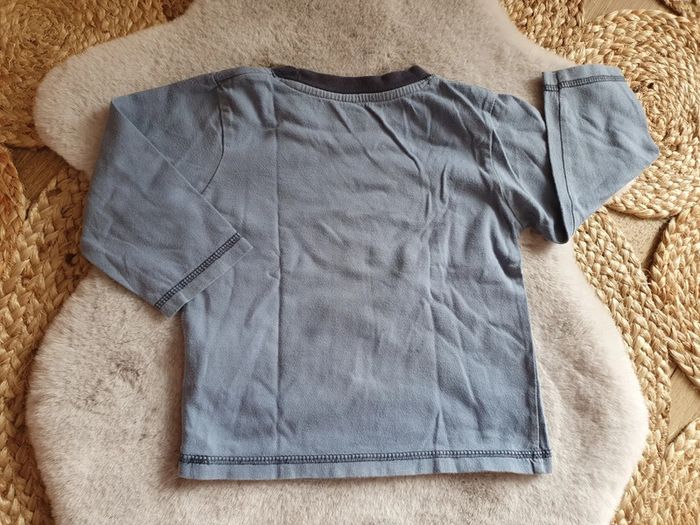 T.shirt manches longues bleu 2 ans - photo numéro 3