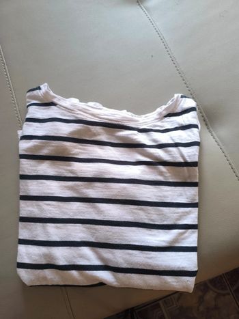 T-shirt manches longues marinière h&m