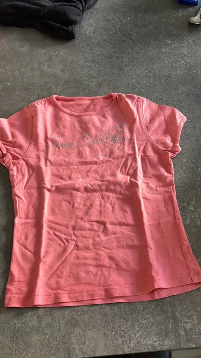 Lot tee-shirts fille 4 5 ans - photo numéro 7