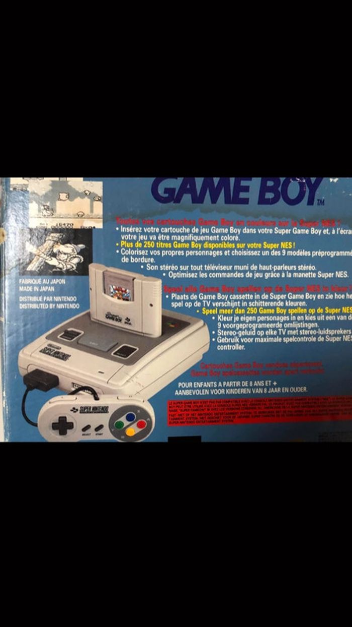 Super Game Boy Super Nintendo en boîte - photo numéro 4