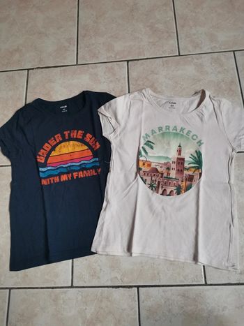 Lot de 2 t-shirts 8 ans fille Kiabi