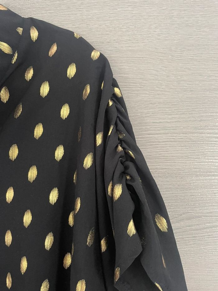 Jolie blouse noire et doré XXXL - photo numéro 3