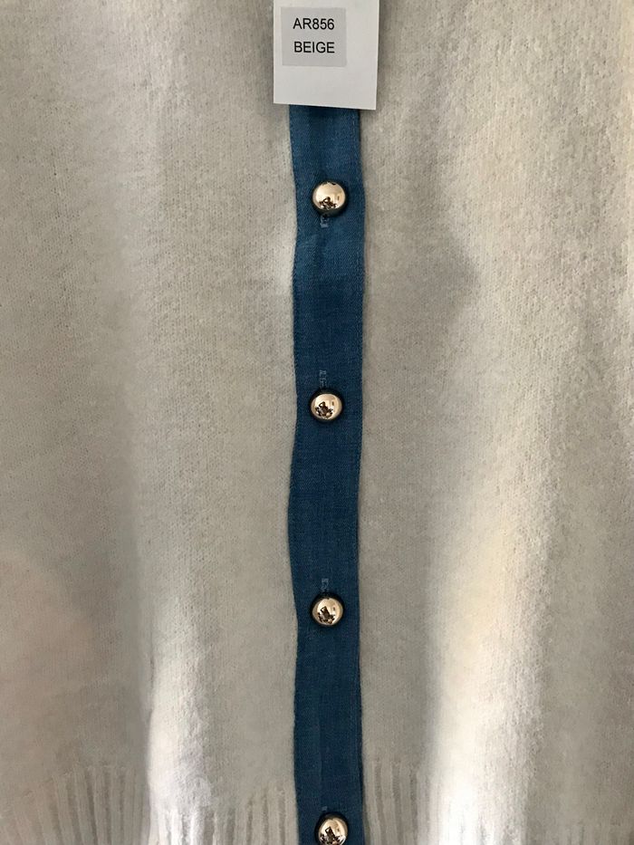 Gilet Bleu Canard / Bleu - Style Preppy Chic - photo numéro 3