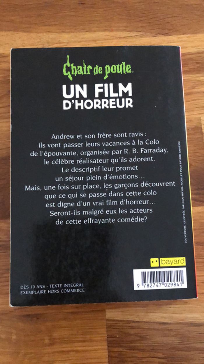 très bon état un film d'horreur - chair de poule - photo numéro 2