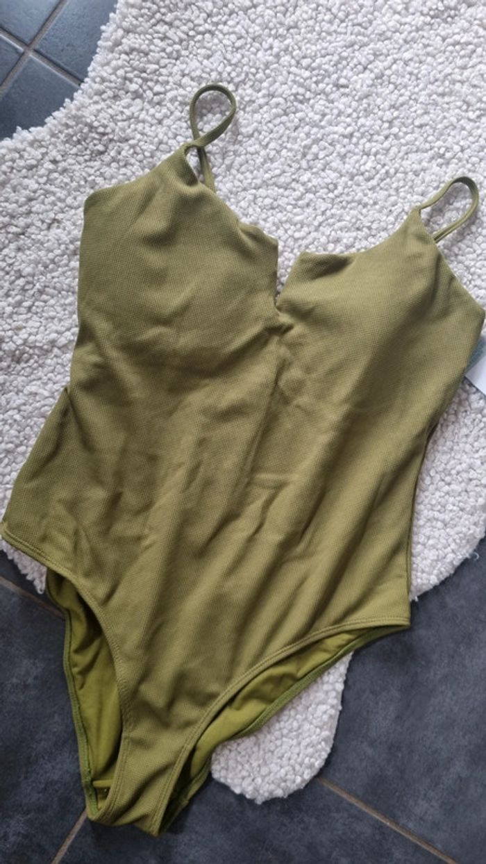 Maillot de bain neuf vert 1 pièce 46 48 xxxl - photo numéro 4