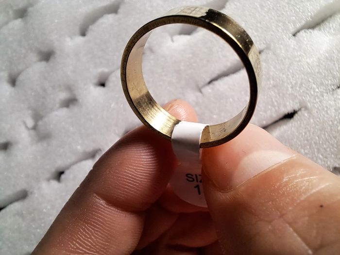 Bague acier inoxydable motifs - photo numéro 3