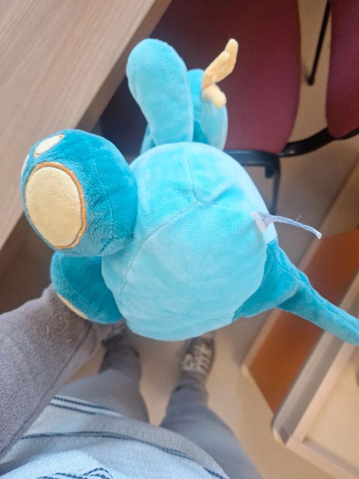 Doudou Chat Bleu et Jaune Nounours - photo numéro 3