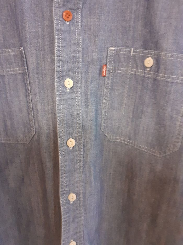 Chemise en jeans bleu Levi's homme - photo numéro 8