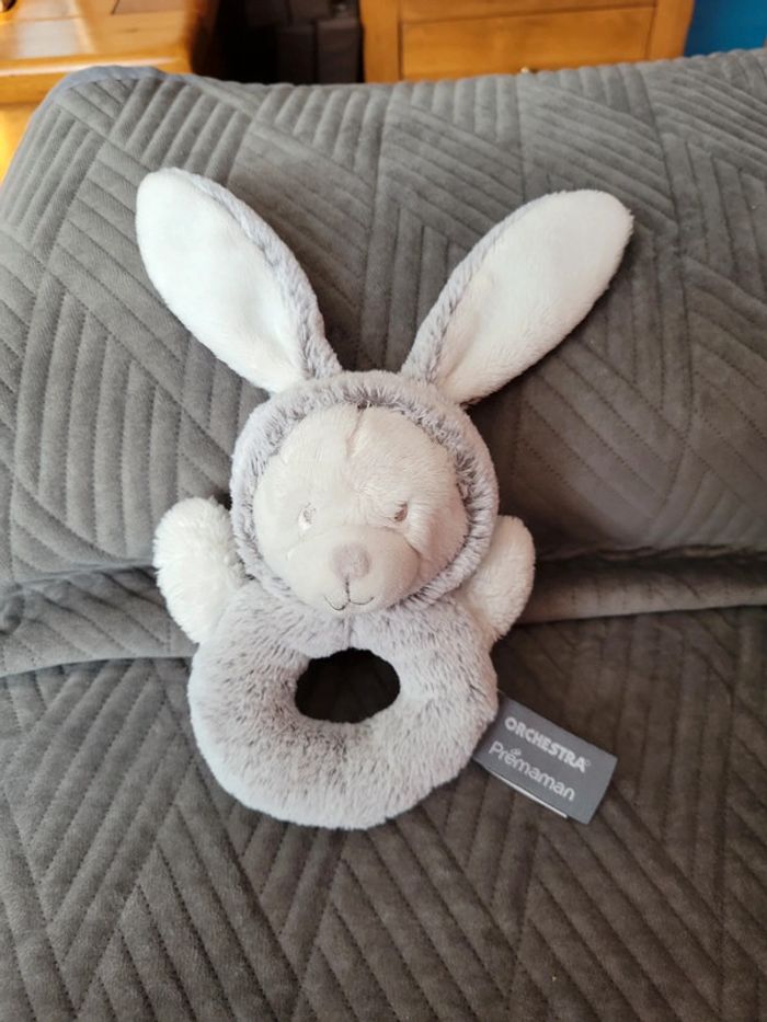 Hochet peluche Lapin / ours Orchestra Prémaman