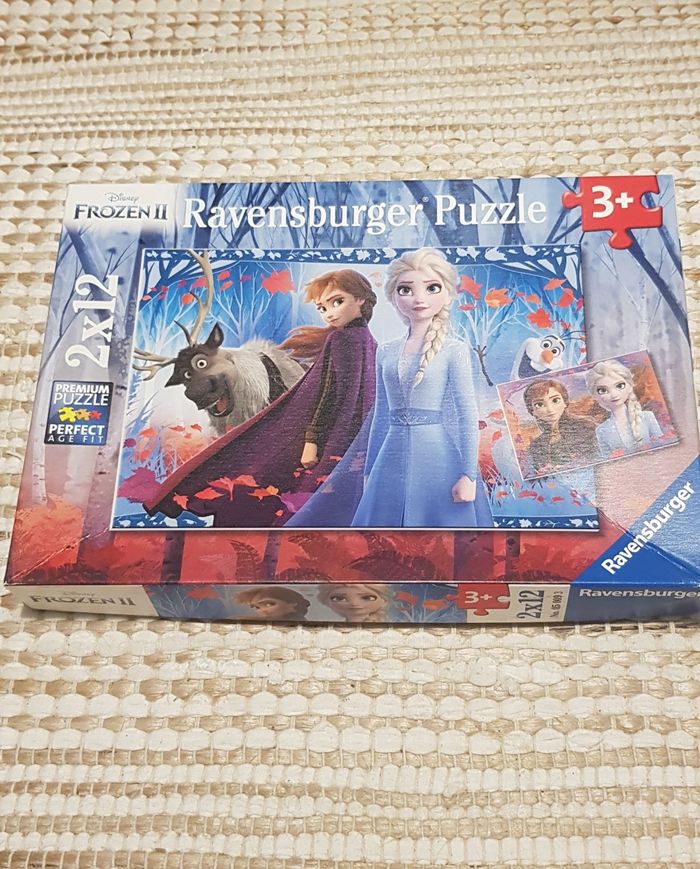 Puzzles 2×12 pièces la reine des neiges 2 disney