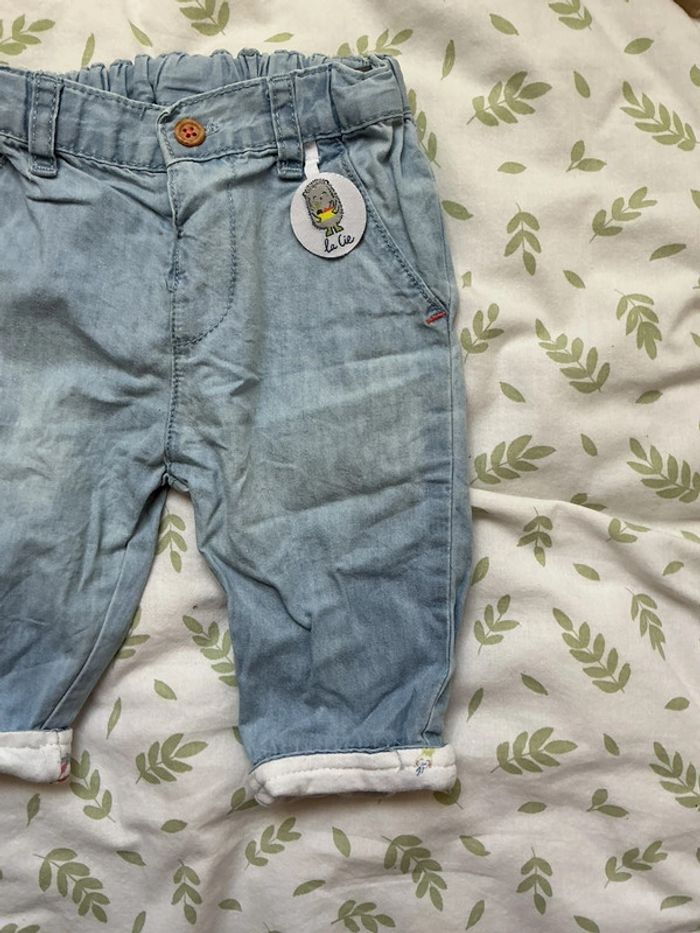 Pantalon léger bleu clair 3 mois la compagnie des petits - photo numéro 4