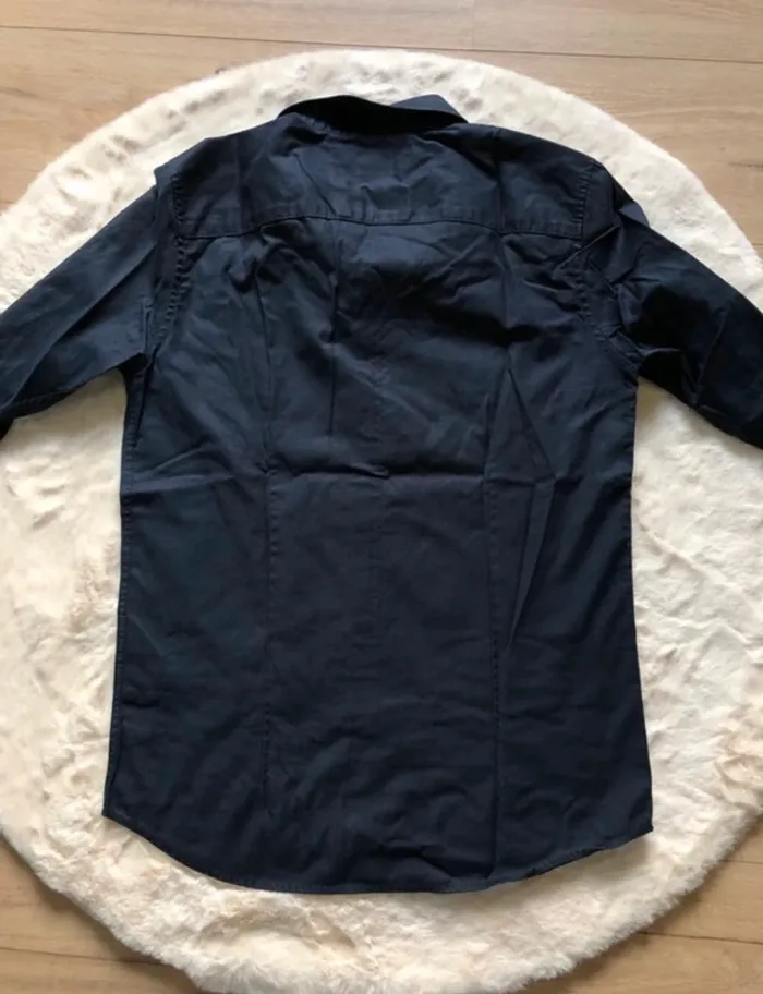Chemise costume slim fit noire Selected 40 - photo numéro 2