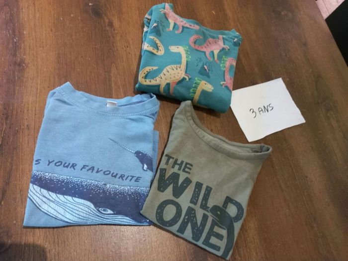 Lot 3 tee-shirts ml
