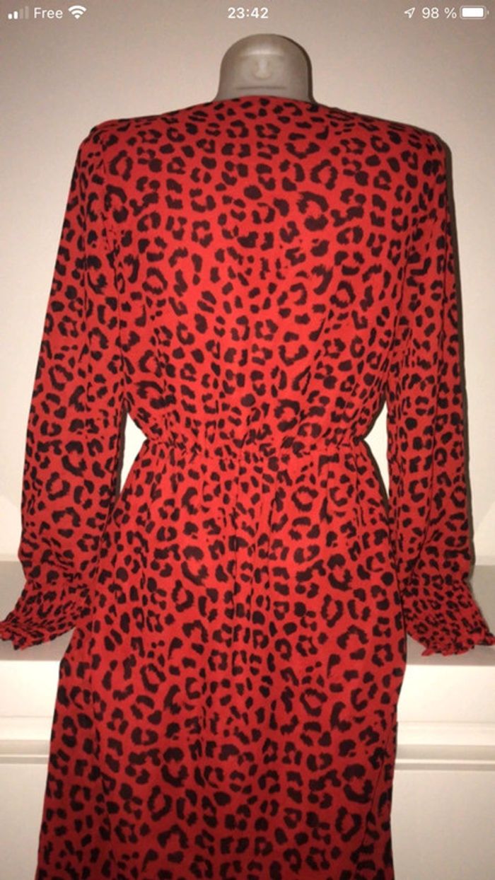 Robe rouge imprimé - photo numéro 7