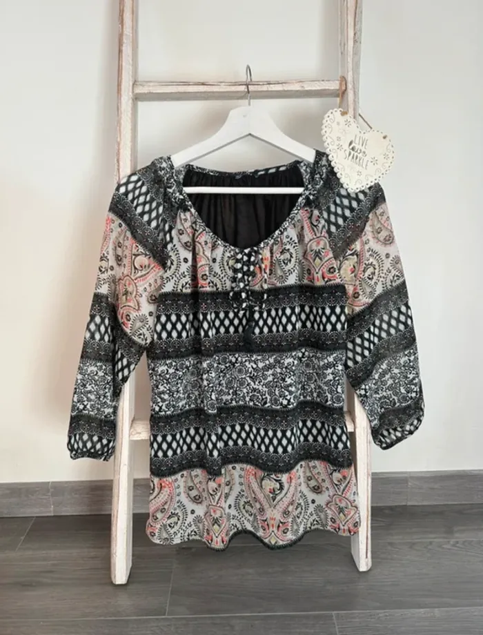 Blouse à motifs