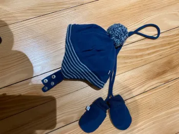 Ensemble bonnet et gant Okaidi