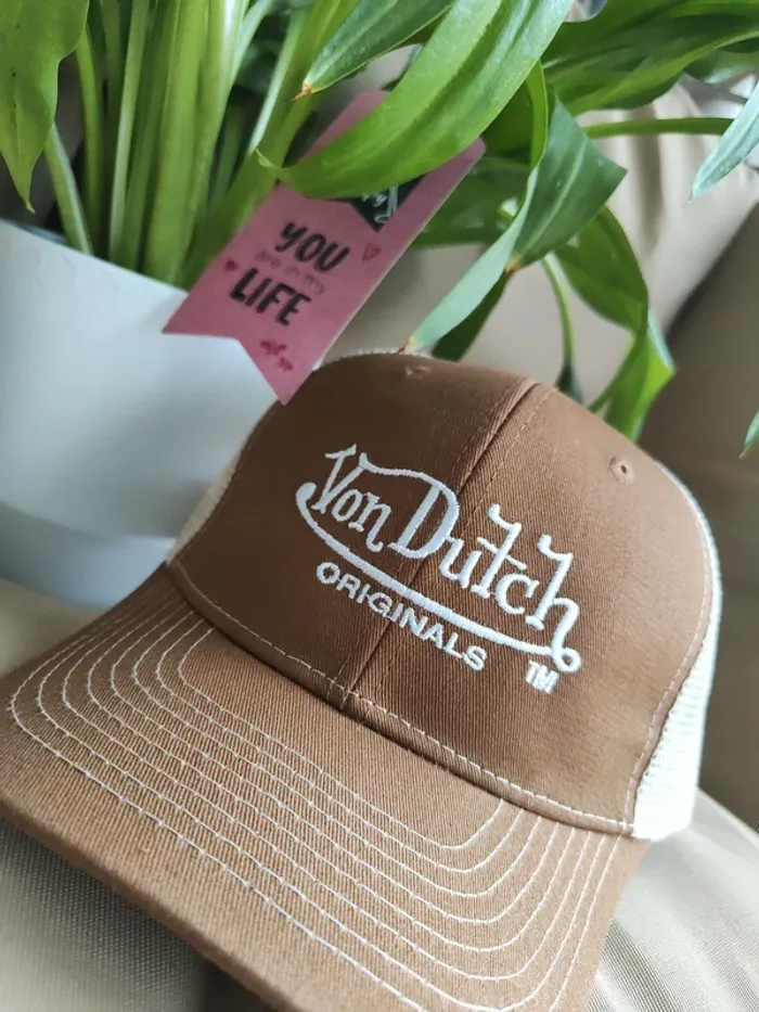 Casquette Trucker Von Dutch marron
