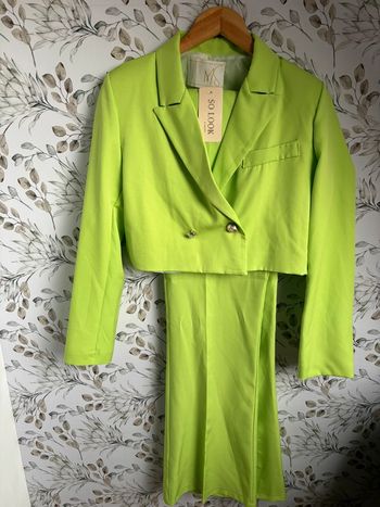 Ensemble tailleur vert