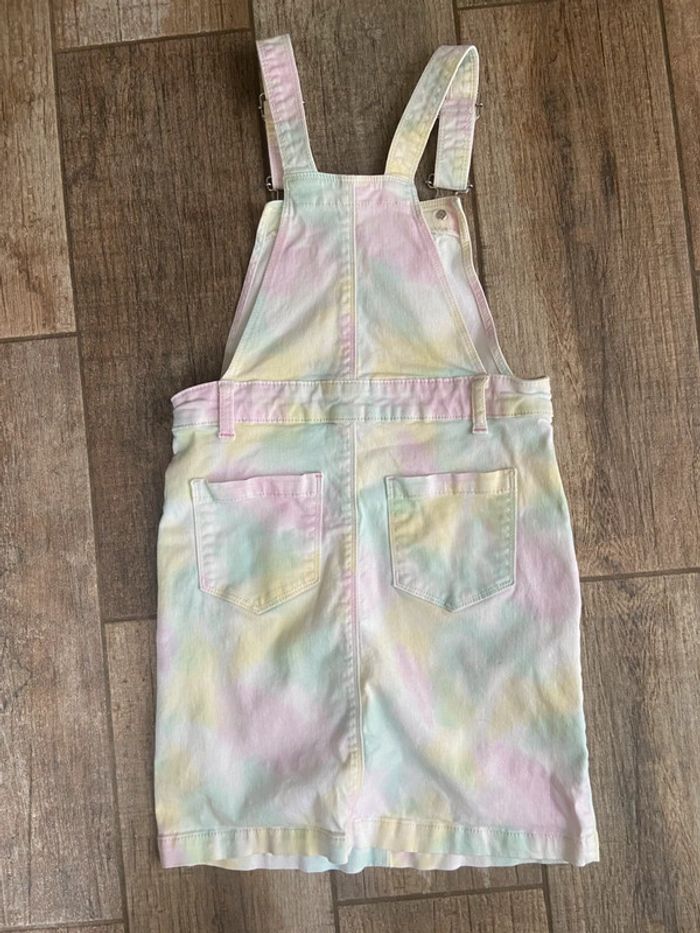 Robe salopette en jean fille - photo numéro 4