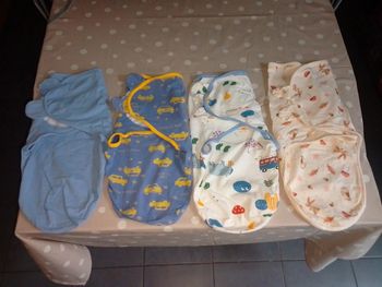 Lot de Couvertures à emmailloter bébé
