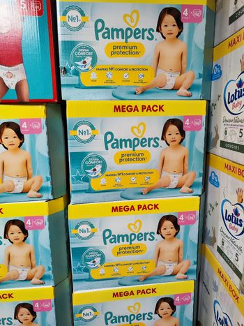Pampers premium taille 4 2 cartons